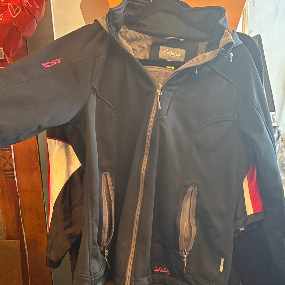 Cabela's Black and Gray Softshell Jacket